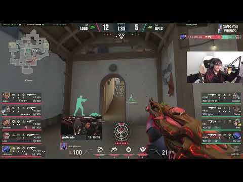 TenZ reacts to LOUD destroying Optic on final round...