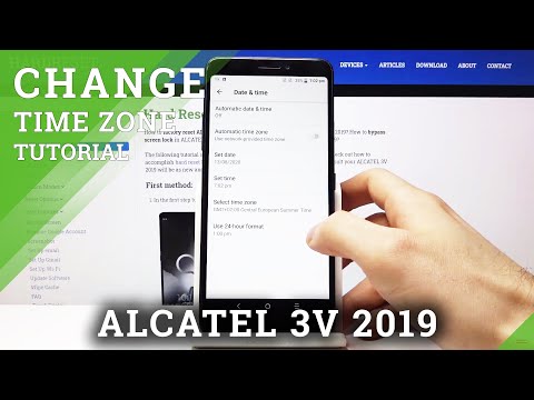 How to Set Date & Time in ALCATEL 3V 2019 – Change Time Zone & Clock Format