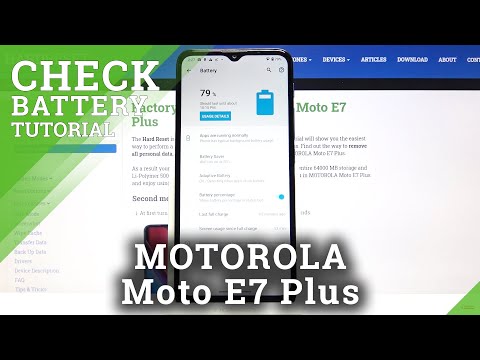 How to Show Battery Level in Motorola Moto E7 Plus – Activate Battery Percentage