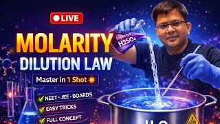 DILUTION LAW "MOLARITY" | HSP SIR | ONE SHOT | #neet2026 #chemistry #science #bestmedicalcollege