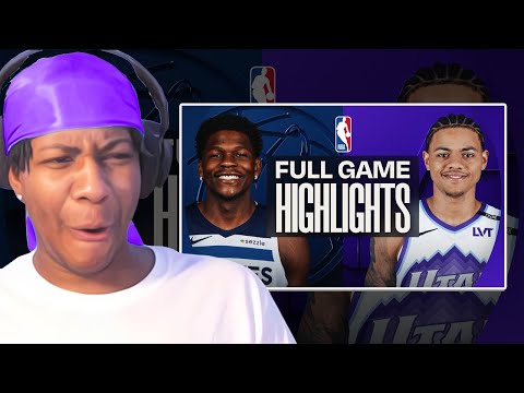 KEYONTE 43! Lvgit Reacts To TIMBERWOLVES at JAZZ | FULL GAME HIGHLIGHTS | January 20, 2026