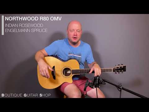 2002 Northwood R80 OMV Indian Rosewood / Engelmann Spruce Acoustic Guitar image 14