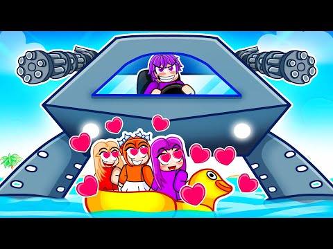 Rizzing Girls With The STEALTH BOAT In Roblox SHARKBITE!