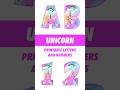 Unicorn Printable Alphabet Letters and Numbers