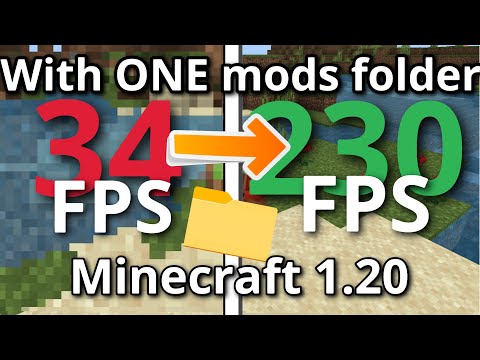 How A SINGLE Mods Folder Can 2x Your FPS! (Minecraft Java 1.20)
