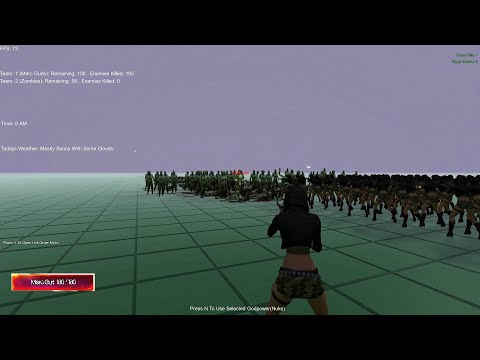 Germans vs merc girls vs zombies (battle 038) in Ultimate Epic Battle Simulator