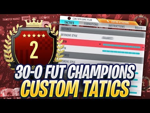 MY 2ND IN THE WORLD 30-0 CUSTOM TACTICS & PLAYER INSTRUCTIONS! FIFA 20 ULTIMATE TEAM!