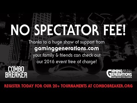 No Spectator Fee for Combo Breaker 2016