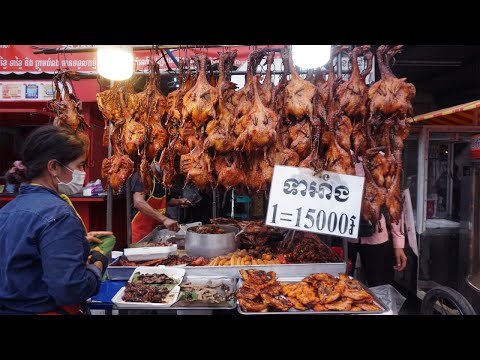 The Special Promotion One Duck 3.75$ - Amazing Evening Street Food @Chhouk Meas Market