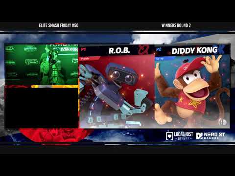 Elite Smash Friday #50 - Violet (R.O.B.) Vs. Co-op (Diddy Kong) - Winners Round 2