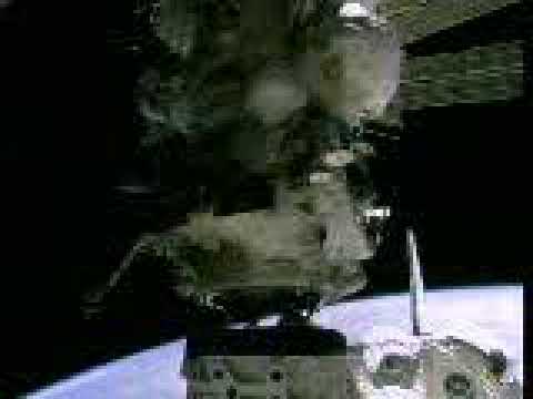 STS-71 undocking with MIR Space Station