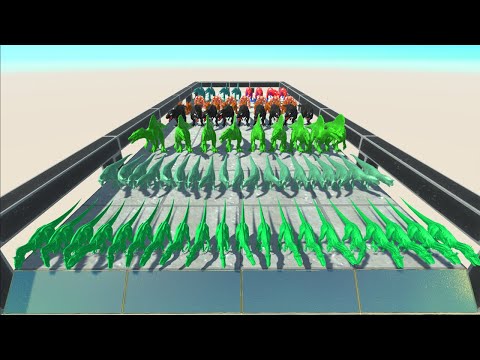 Colors Race To Get A Gold Pig #41 - Animal Revolt Battle Simulator