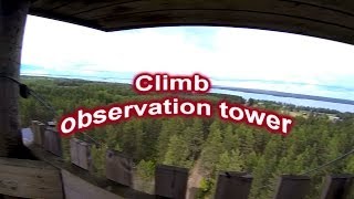 preview picture of video 'Climb the observation tower Lappajärvi Ylipää in Finland'
