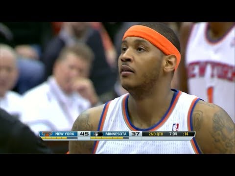 2014.03.05 - Carmelo Antony Full Highlights at Timberwolves - 33 Pts