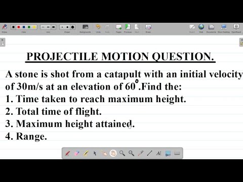 Physics Projectile Motion Question: Time of Flight, Total Time of Flight, Maximum Height and Range.