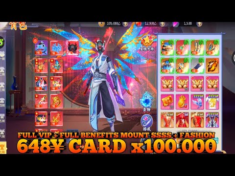 Fairy and Demon Battlefield MMO Full Benefits Mount SSSS SSSR + Fashion + Wing + 648¥x100K