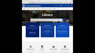 UNH Library Reserve Search demo