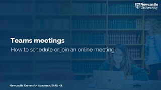 Teams meetings: how to schedule or join an online meeting