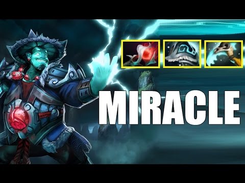Miracle Playing Storm Spirit with Shiva's Guard and Orchid