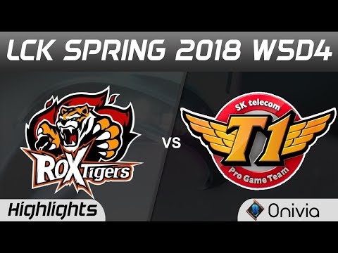 ROX vs SKT Highlights Game 2 LCK Spring 2018 W5D4 ROX Tigers vs SK Telecom T1 by Onivia
