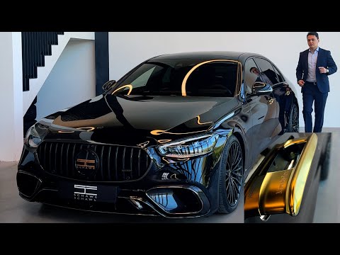2025 Mercedes S Class 1OF1 Gold by SCHAWE | Long AMG Full Review Interior Exterior
