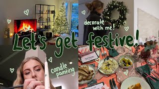 First festive event of the year & decorating for Christmas!!! VLOG