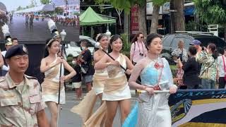 ขบวนแห่งานประเพณีตักบาตรดอกเข้าพรรษา ปี2568