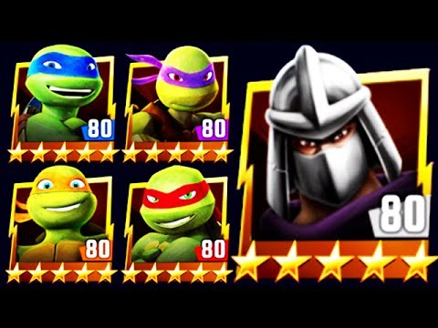🐢 ALL NICK TURTLES DEFEAT SHREDDER BOSS (TMNT LEGENDS)