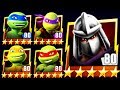 ALL NICK TURTLES DEFEAT SHREDDER BOSS TMNT LEGENDS