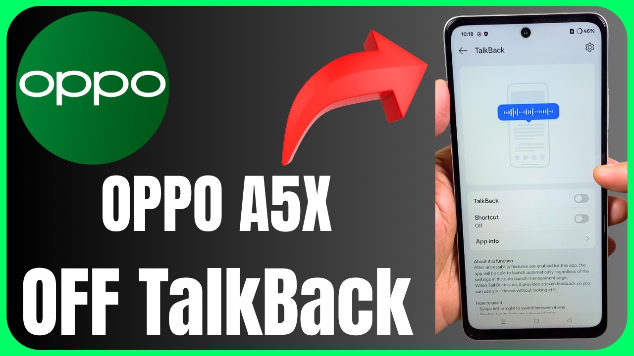 🔊 Oppo A5X Screen Talking? Turn Off TalkBack Now! 😱📱