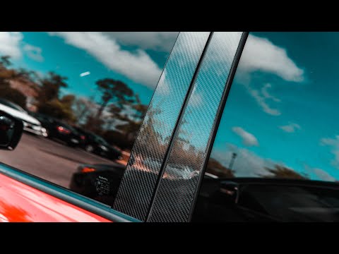 Carbon Fiber Pillar Window Trim Install 2015+ WRX/STI