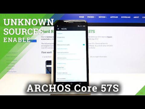 How to Install Apps from Unknown Sources on ARCHOS Core 57S  - Unknown Sources