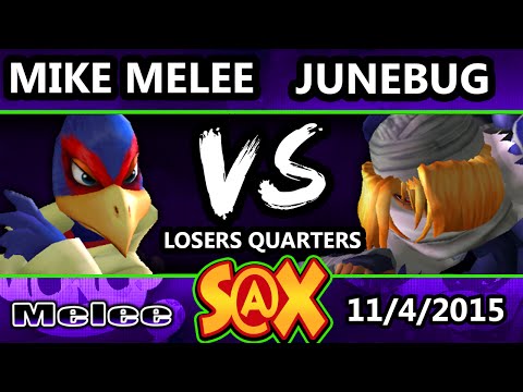 S@X 122 - Mike Melee (Falco) Vs. Junebig (Sheik) SSBM Losers Quarters - Smash Melee