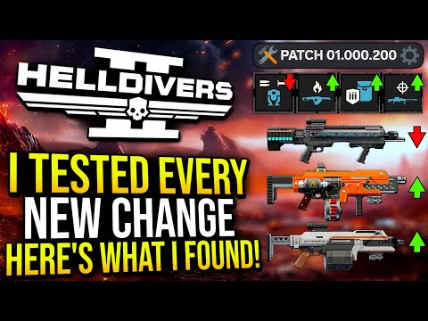 Helldivers 2 - I Tested EVERY NEW CHANGE In The Latest Update!