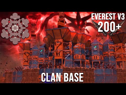 EVEREST V3 - BEST OFFLINE CLAN BASE FOR 200+ ROCKETS [rust base design]