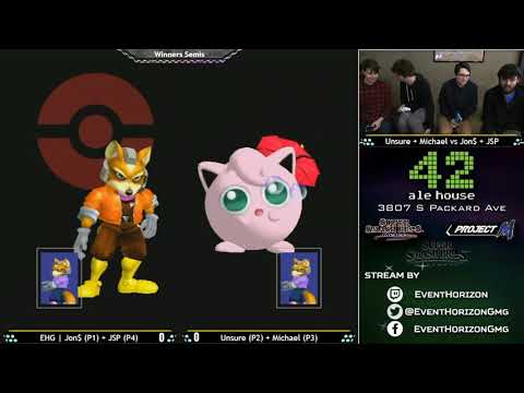 Construct 122 -  Unsure + Michael VS Jon$ + JSP -  Melee Doubles WS