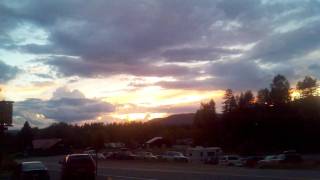 preview picture of video 'Sunset in town of West Glacier'