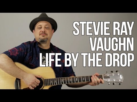 Stevie Ray Vaughn - Life By The Drop (Opening Lick) Guitar Lesson - Acoustic Blues