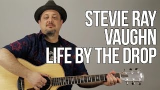 Stevie Ray Vaughn - Life By The Drop (Opening Lick) Guitar Lesson - Acoustic Blues