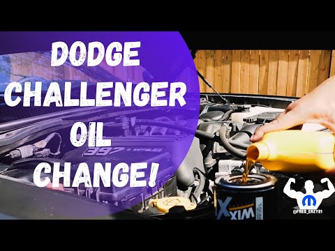 Dodge Challenger SRT 5.7L 6.4L 392 Hemi Oil Change in one mopar minute