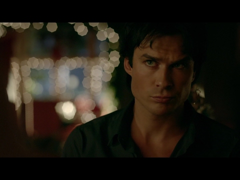 The Vampire Diaries: 8x07 - Caroline gives Elena's necklace to Damon, he threatens to kill [HD]