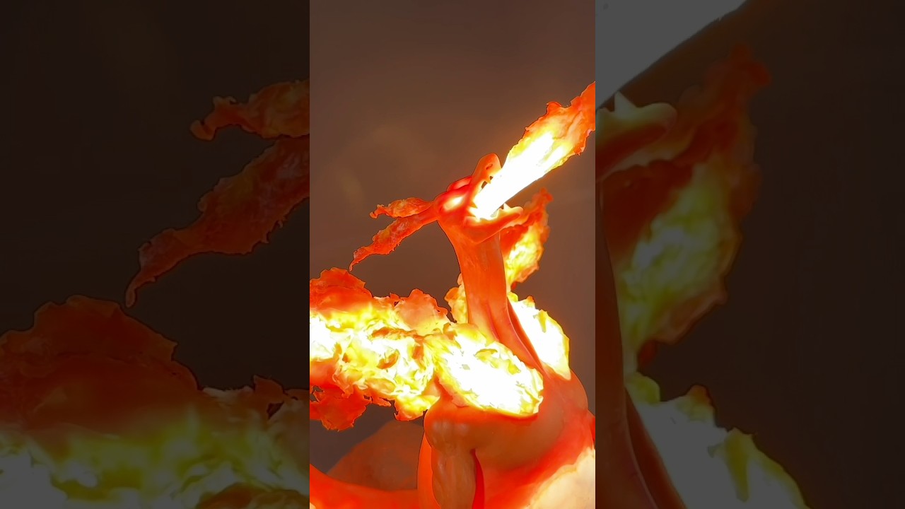 【粘土】光るリザードン作ってみた/I tried making a glowing Charizard  #ポケモン粘土