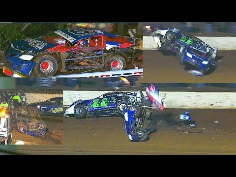 Unlimited Sedans Scott Purdie & Jason Picone Crash Redline Raceway 18-5-2019