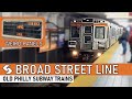 Riding the Broad Street Subway Line in Philadelphia | Old Trains with Strange Signs