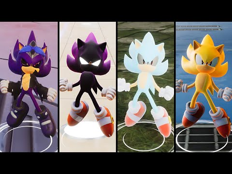 Dark Sonic, Dark Spine, Hyper Sonic, Super Scourge, Super Sonic