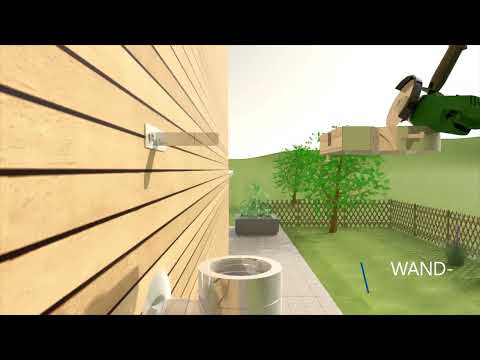 Montage eines doppelwandigen Edelstahlschornsteins