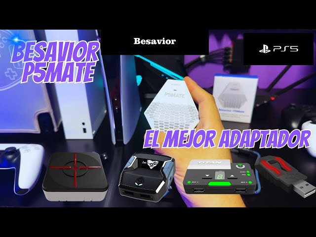 Vídeo relacionado con Besavior P5 Mate Pro 1000 Adaptador para PS5 - PS5 Convertidor para XIM, ReaSnow, Controller Switch, Xbox y PS4, Gaming Avanzado con Soporte Grilletes Adaptativos y Vibración, 1000Hz Baja Latencia