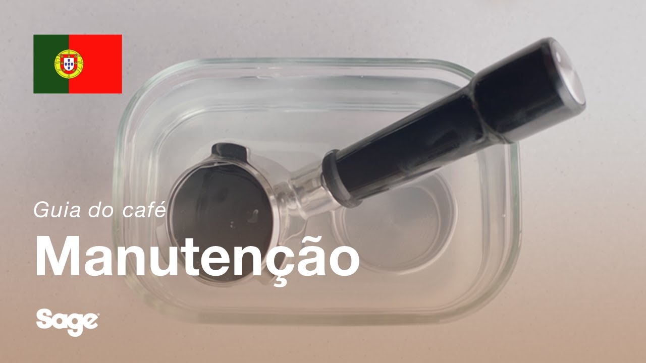 Como limpar o manípulo de café e o cesto do filtro