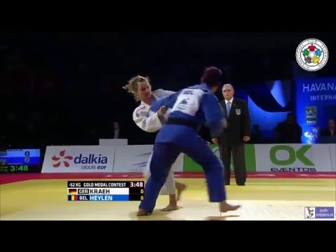 Judo 2016 Grand Prix Havana: Kraeh (GER) - Heylen (BEL) [-52kg] final