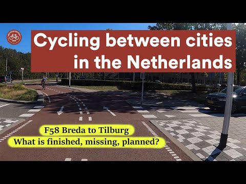 Intercity cycling route F58 Breda Tilburg